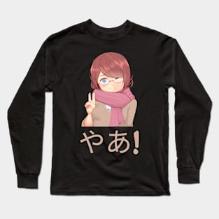 Hi Anime Cute girl Long Sleeve T-Shirt